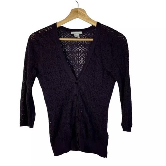 H&M Sweaters - Purple cardigan size L